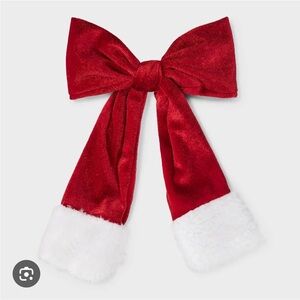 NEW! Santa hair bow Christmas barrette